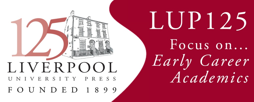 LUP 125. Focus on... Early Career Researchers. LUP logo including an illustration of the Georgian townhouse that houses the press.  